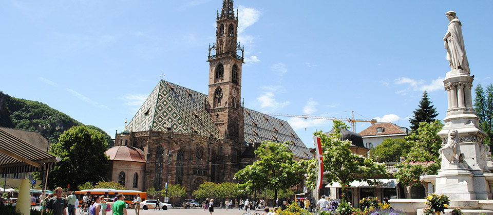 The dome of Piazza Walther in South Tyrols country seat Bolzano