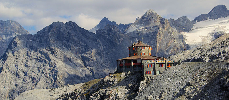 The Tibet mountain dew at Passo Stelvio in Val Venosta